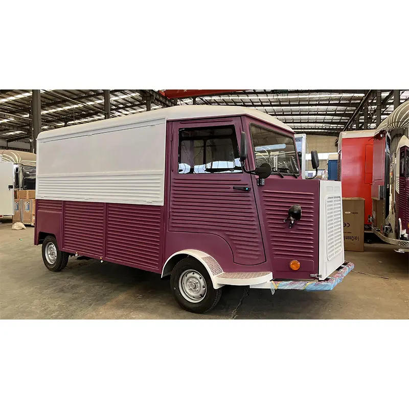Vintage H-van tyylinen ruoka-auto